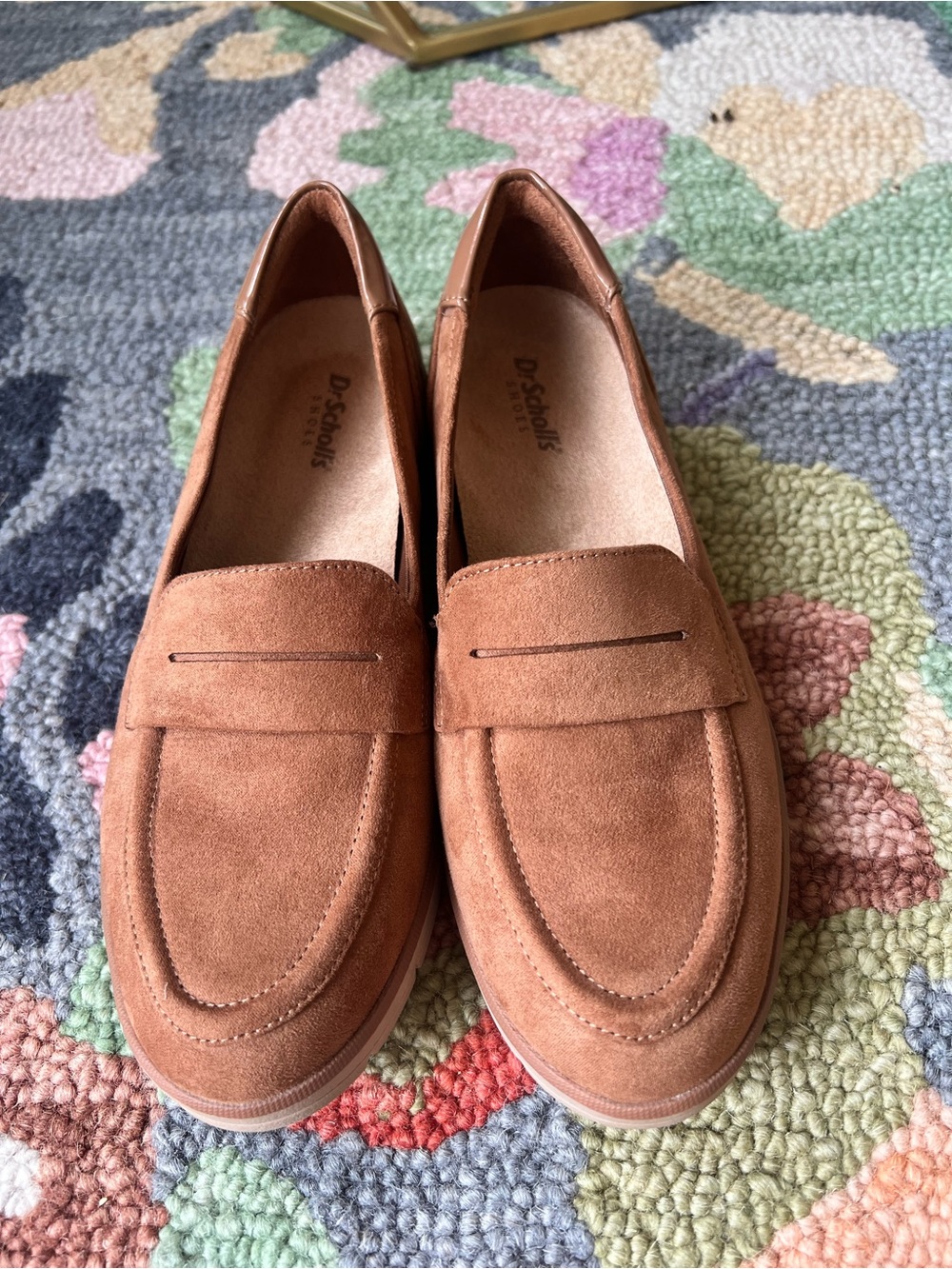 Dr. Scholl's Women's Suede Loafers in Rusty Brown